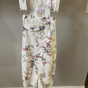 Cute floral overalls (never worn)